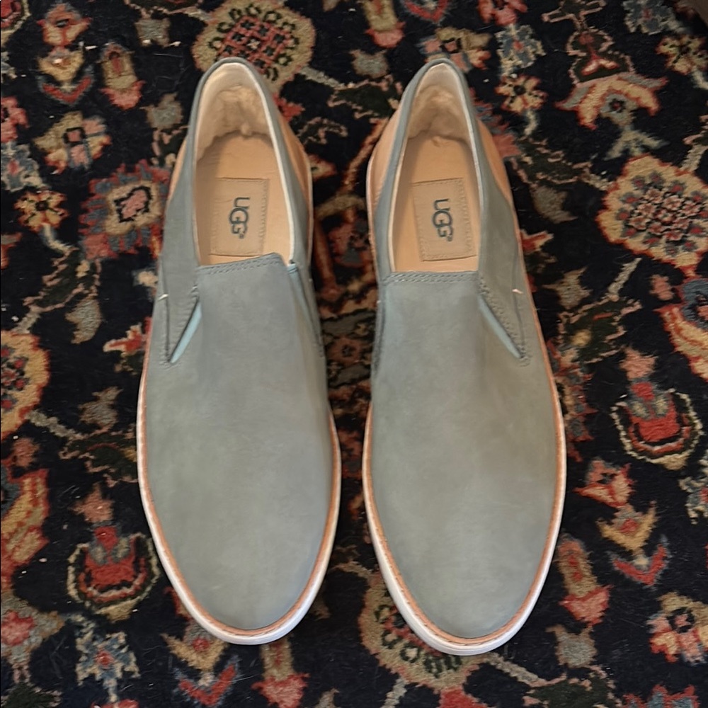 UGG Green Loafers Slip-Ons for Effortless Style